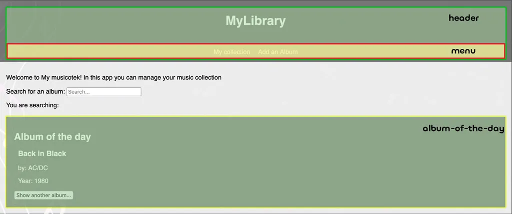 Component tree